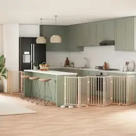 Kokkupandav Koeravärav Uksega, 9 Paneeli, 450 cm Paplipuit