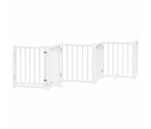 Suņu Vārti Ar Durvīm, Salokāmi, 15 Paneļi, 750 Cm, Papeles Koks Vidaxl