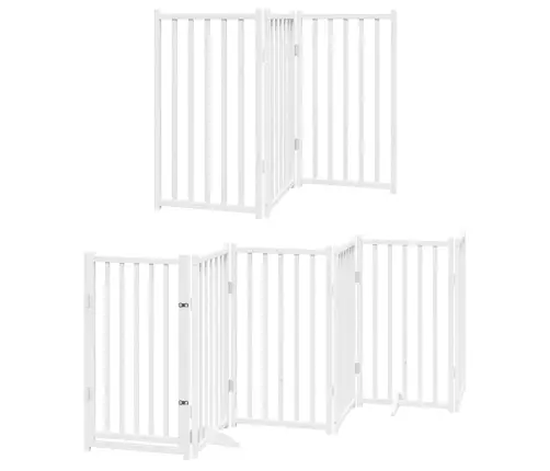 Varteliai Šunims Su Durimis, 15 Segmentų, Balti, 750cm Tuopa