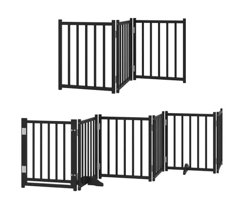 Varteliai Šunims Su Durimis, 9 Segmentai, Juodi, 450cm Tuopa