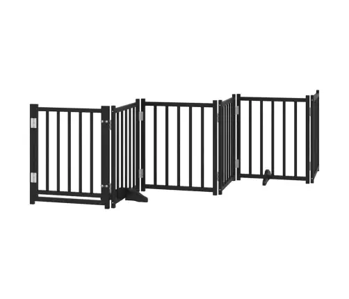 Varteliai Šunims Su Durimis, 9 Segmentai, Juodi, 450cm Tuopa