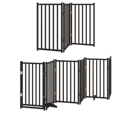 Varteliai Šunims Su Durimis, 12 Segmentų, Juodi, 600cm Tuopa