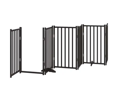 Varteliai Šunims Su Durimis, 12 Segmentų, Juodi, 600cm Tuopa