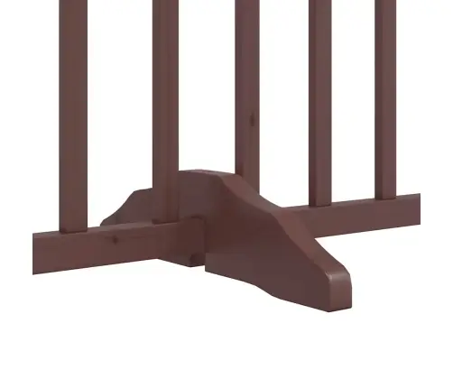 Suņu Vārti Ar Durvīm, Salokāmi, 9 Paneļi, 450 Cm, Papeles Koks Vidaxl