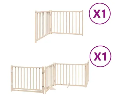 Varteliai Šunims Su Durimis, 6 Segmentai, 480cm Tuopos Mediena