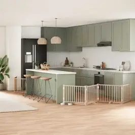 Varteliai Šunims Su Durimis, 6 Segmentai, 480cm Tuopos Mediena