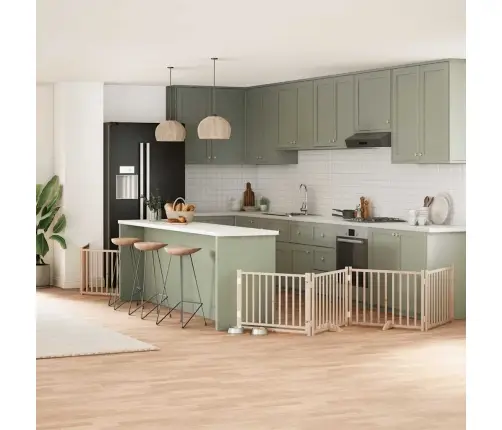 Varteliai Šunims Su Durimis, 12 Segmentų, 960cm Tuopos Mediena