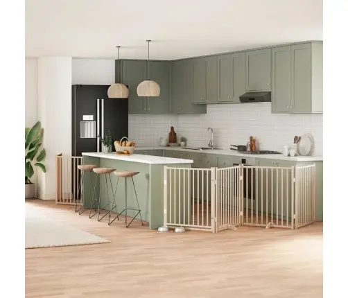 Varteliai Šunims Su Durimis, 6 Segmentai, 480cm Tuopos Mediena