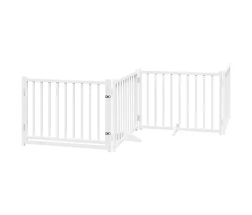 Varteliai Šunims Su Durimis, 10 Segmentų, Balti, 800cm Tuopa