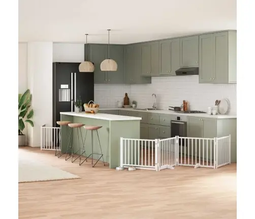 Varteliai Šunims Su Durimis, 10 Segmentų, Balti, 800cm Tuopa