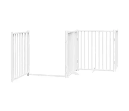 Varteliai Šunims Su Durimis, 8 Segmentai, Balti, 640cm Tuopa