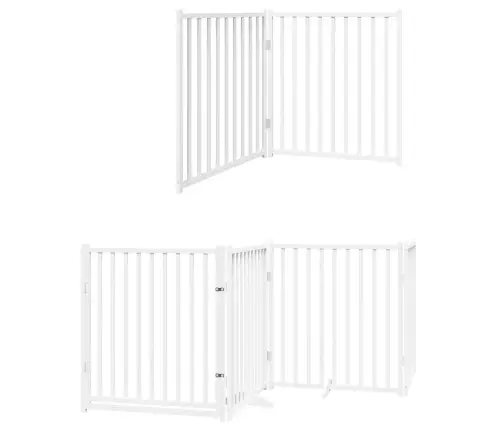 Suņu Vārti Ar Durvīm, Salokāmi, 10 Paneļi, 800 Cm, Papeles Koks Vidaxl