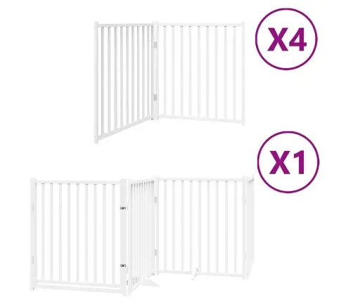 Suņu Vārti Ar Durvīm, Salokāmi, 12 Paneļi, 960 Cm, Papeles Koks Vidaxl