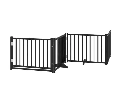 Varteliai Šunims Su Durimis, 10 Segmentų, Juodi, 800cm Tuopa