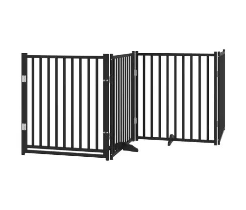 Varteliai Šunims Su Durimis, 8 Segmentai, Juodi, 640cm Tuopa