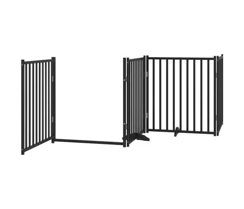 Varteliai Šunims Su Durimis, 8 Segmentai, Juodi, 640cm Tuopa