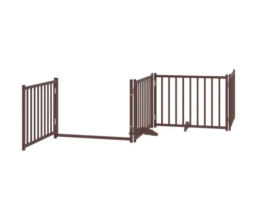 Kokkupandav Koeravärav Uksega, 10 Paneeli, Pruun 800 cm Pappel