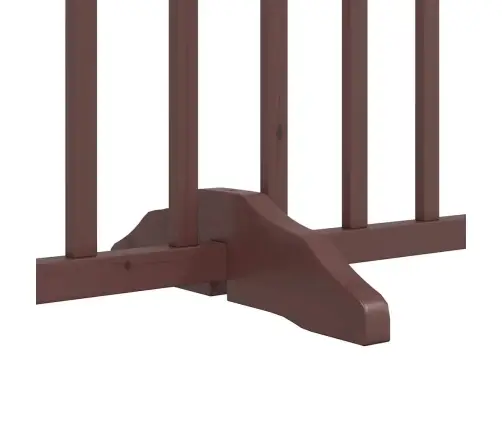 Suņu Vārti Ar Durvīm, Salokāmi, 12 Paneļi, 960 Cm, Papeles Koks Vidaxl