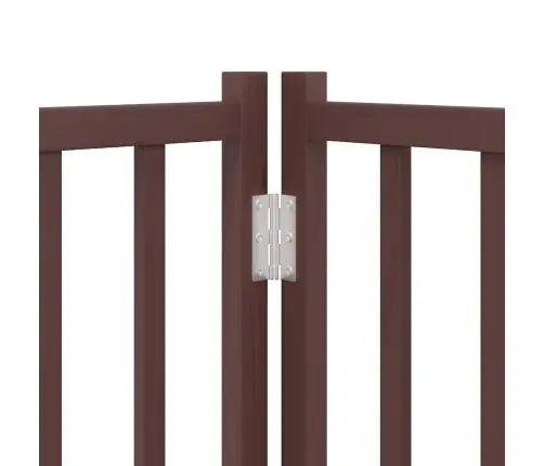 Suņu Vārti Ar Durvīm, Salokāmi, 12 Paneļi, 960 Cm, Papeles Koks Vidaxl