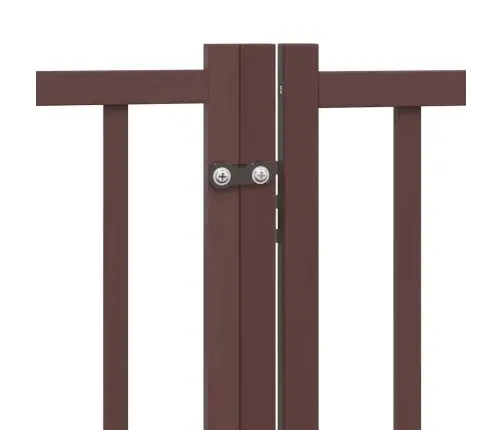 Kokkupandav Koeravärav Uksega, 6 Paneeli, Pruun 480 cm Pappel