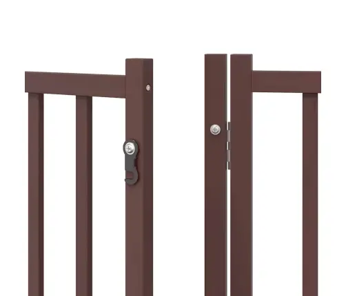 Kokkupandav Koeravärav Uksega, 6 Paneeli, Pruun 480 cm Pappel