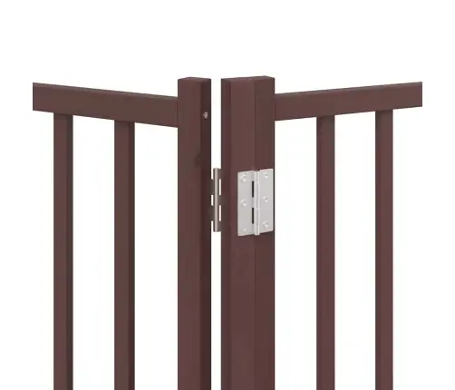 Kokkupandav Koeravärav Uksega, 6 Paneeli, Pruun 480 cm Pappel