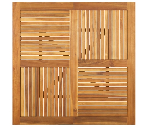 Dārza Galds, 110X110X75 Cm, Akācijas Masīvkoks Vidaxl