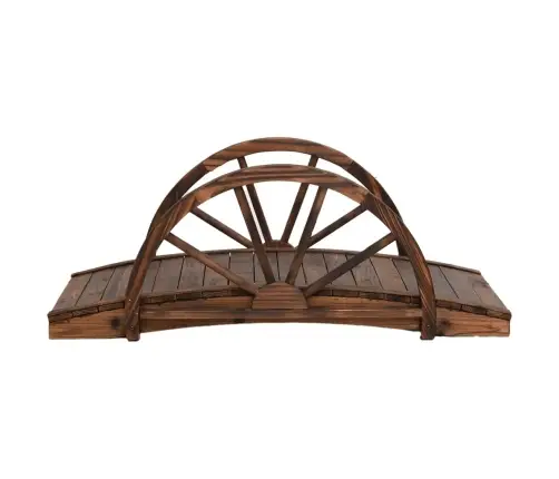 Dārza Tiltiņš, Pusrata Dizains, 99X50X38 Cm, Egles Masīvkoks Vidaxl