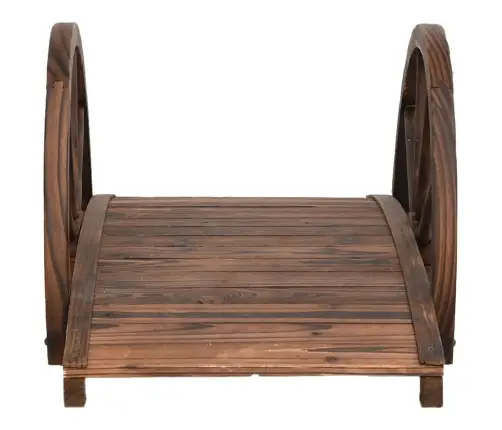 Dārza Tiltiņš, Pusrata Dizains, 99X50X38 Cm, Egles Masīvkoks Vidaxl