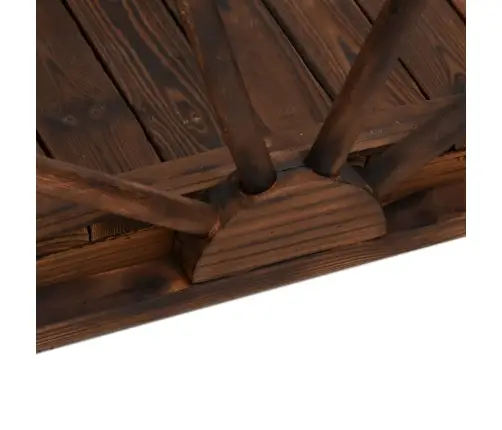 Dārza Tiltiņš, Pusrata Dizains, 99X50X38 Cm, Egles Masīvkoks Vidaxl