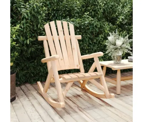 Dārza Šūpuļkrēsls, 69X96X101 Cm, Egles Masīvkoks Vidaxl