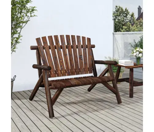 Divvietīgs Dārza Sols, 119X85X98, Egles Masīvkoks Vidaxl