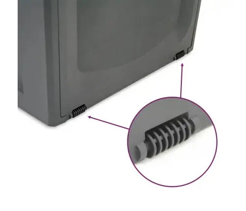 Hoiukast, Must, 118 X 53 X 57 cm Polüpropüleen