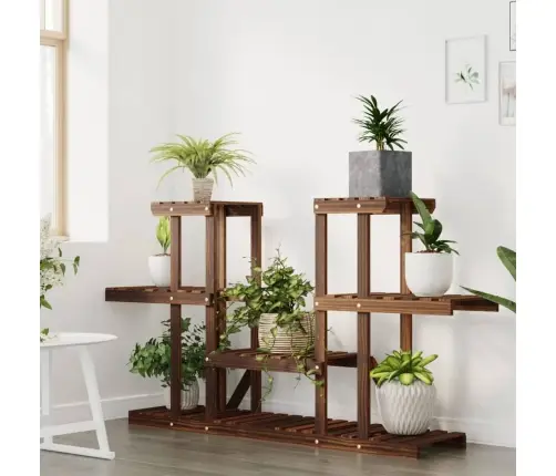 Puķu Statīvs, 110X25X73 Cm, Egles Masīvkoks Vidaxl