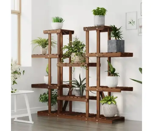 Puķu Statīvs, 110X25X110,5 Cm, Egles Masīvkoks Vidaxl Puķu Statīvs, 110X25X110,5 Cm, Egles Masīvkoks Vidaxl