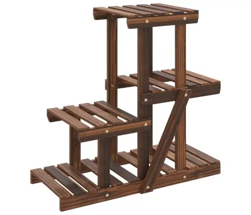 Puķu Statīvs, 58X25X51 Cm, Egles Masīvkoks Vidaxl