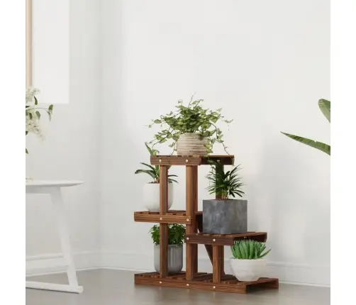 Puķu Statīvs, 58X25X51 Cm, Egles Masīvkoks Vidaxl