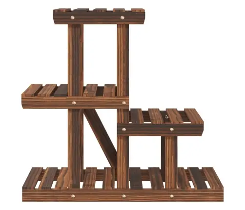 Puķu Statīvs, 58X25X51 Cm, Egles Masīvkoks Vidaxl