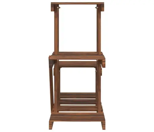 Puķu Statīvs, 58X25X51 Cm, Egles Masīvkoks Vidaxl