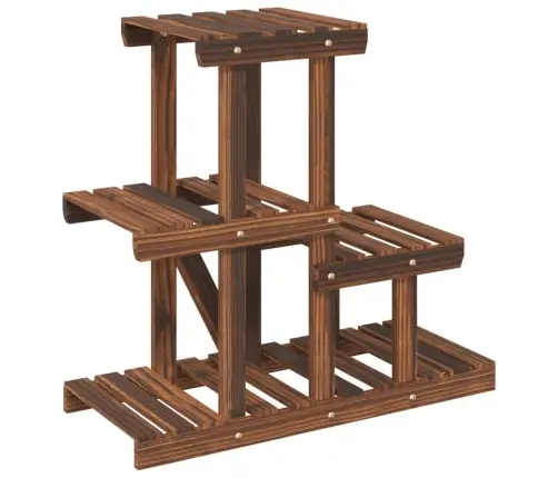 Puķu Statīvs, 58X25X51 Cm, Egles Masīvkoks Vidaxl