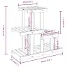 Puķu Statīvs, 58X25X51 Cm, Egles Masīvkoks Vidaxl