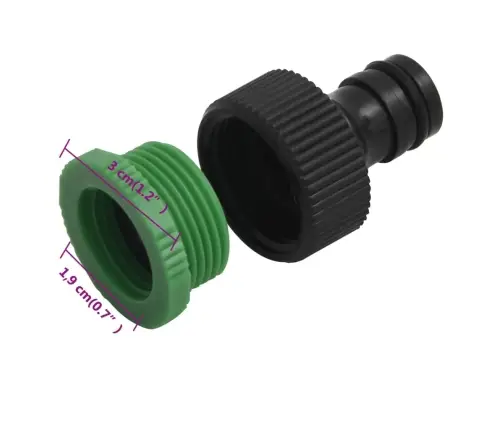 Dārza Šļūtene Ar Savienojumiem, Zaļa, 0,75