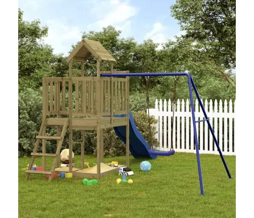 Āra Rotaļu Laukums, Impregnēts Priedes Koks Vidaxl