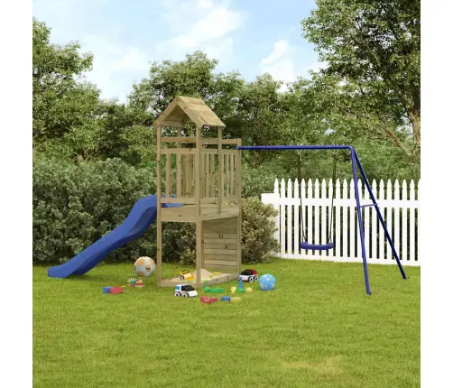 Āra Rotaļu Laukums, Impregnēts Priedes Koks Vidaxl