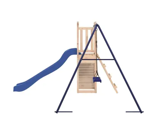 Lauko Žaidimų Aikštelės Komplektas, Pušies Medienos Masyvas