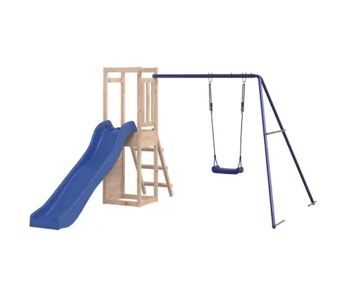 Lauko Žaidimų Aikštelės Komplektas, Pušies Medienos Masyvas