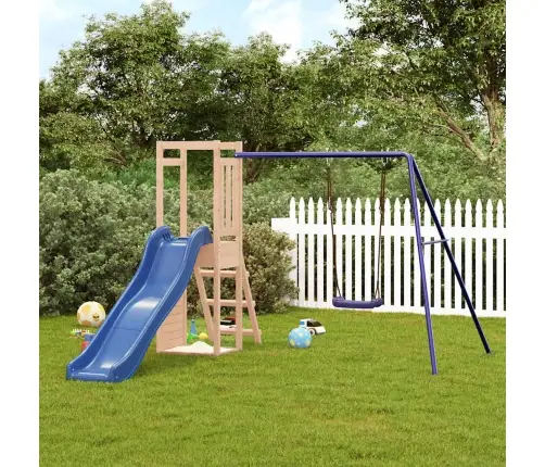 Lauko Žaidimų Aikštelės Komplektas, Pušies Medienos Masyvas