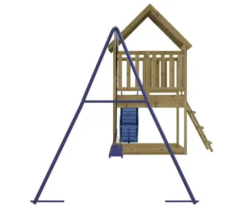 Āra Rotaļu Laukums, Impregnēts Priedes Koks Vidaxl