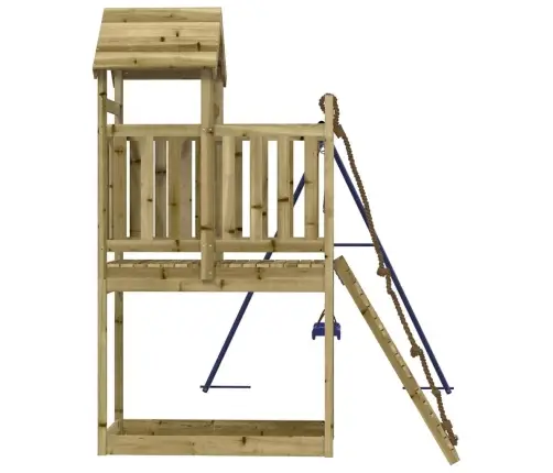 Lauko Žaidimų Aikštelės Komplektas, Impregnuota Pušies Mediena