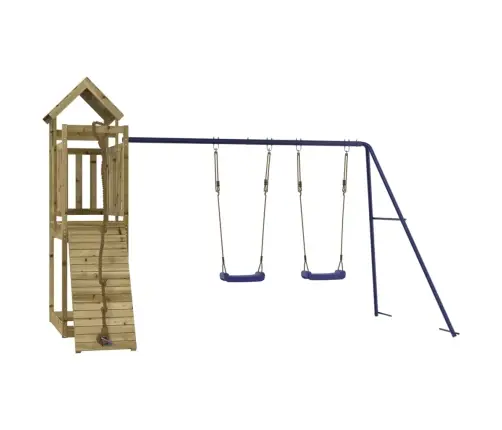 Õue Mänguväljak, Immutatud Männipuit